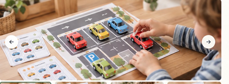 Park die Autos richtig – Spielidee